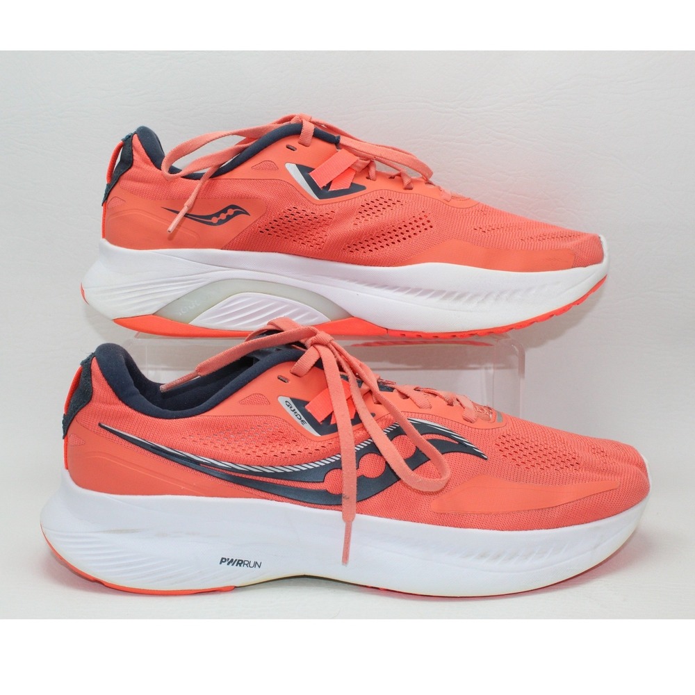Saucony Guide 15 Womens 10.5 Running Shoes Coral Navy S10684-16